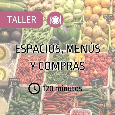 Espacios, menús y compras